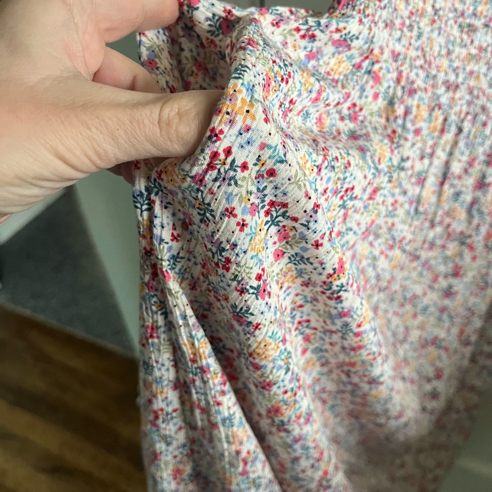 NWT Market & Spruce Yara Ditsy Floral Smocked Sweetheart Dress Cottagecore - Picture 8 of 12